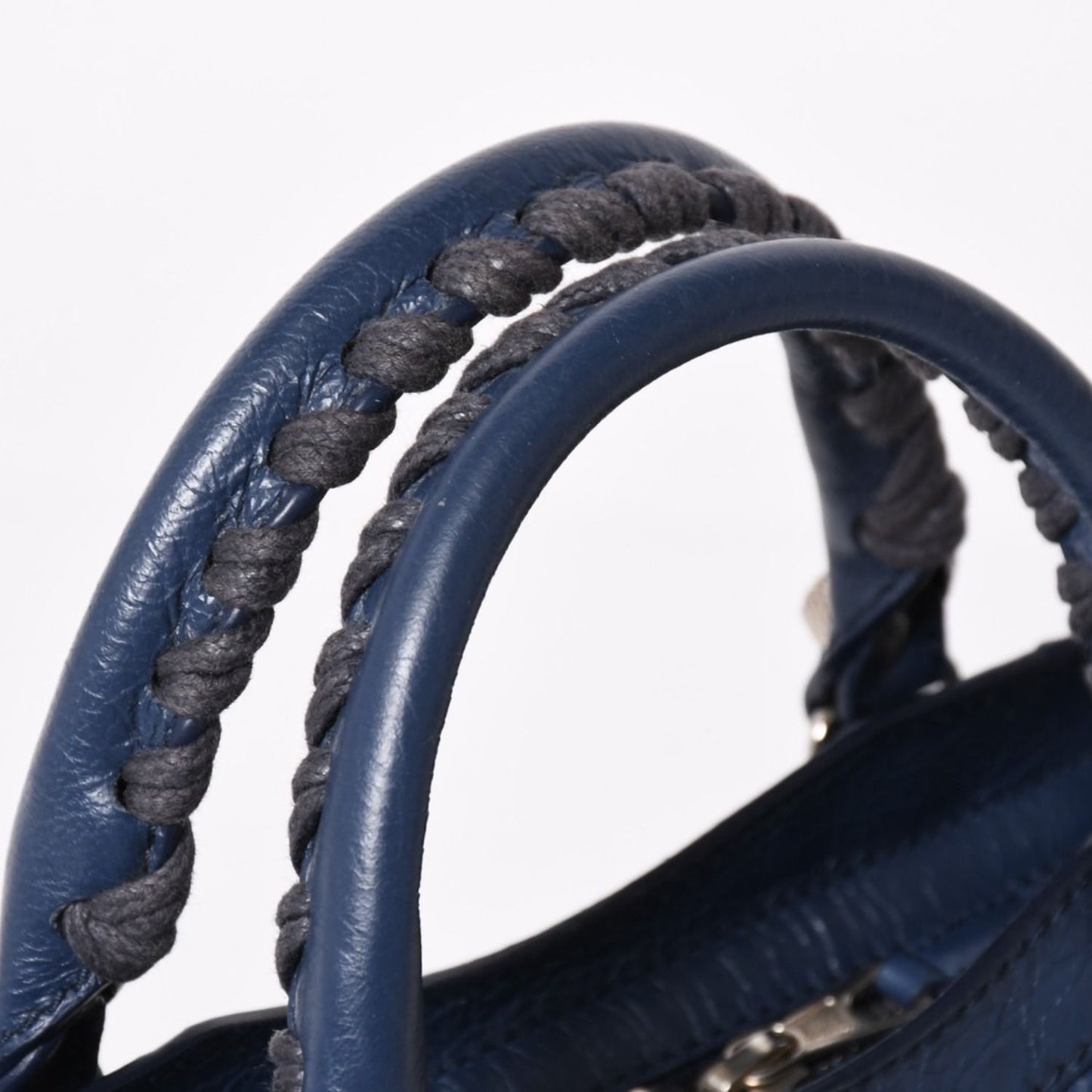 Balenciaga Classic Mini City 2-Way Handbag Navy — view 5