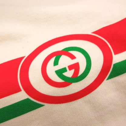 Gucci Crew Neck Sweatshirt Shirt Interlocking G Web Stripe XS Ivory — view 5