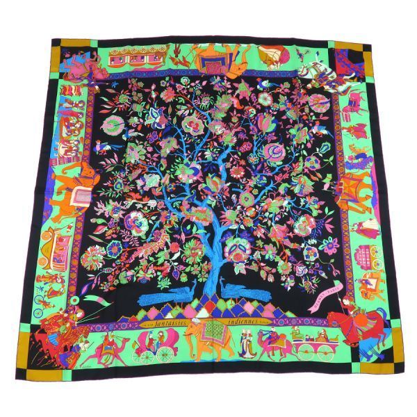 Hermes Carre Geant Silk Twill Plume Scarf