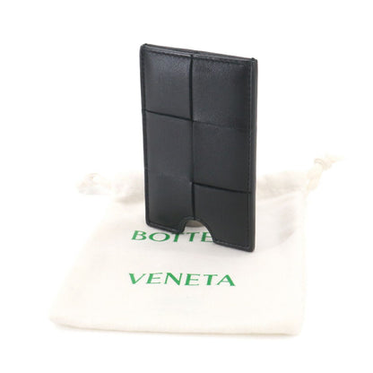 Bottega Veneta Maxi Intrecciato Card Case Leather Black — view 2