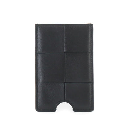 Bottega Veneta Maxi Intrecciato Card Case Leather Black — view 3