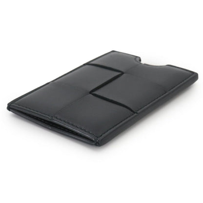 Bottega Veneta Maxi Intrecciato Card Case Leather Black — view 4