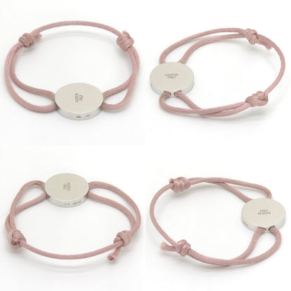 Bvlgari Lucky Bracelet Round Charm Enamel Code Pink Silver — view 4