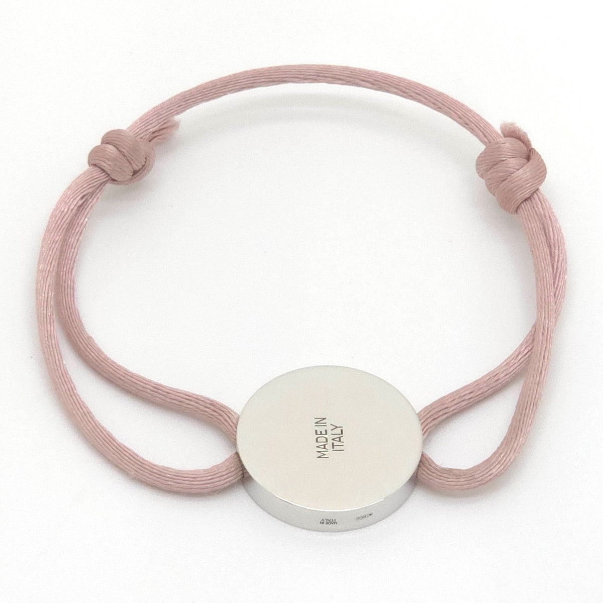Bvlgari Lucky Bracelet Round Charm Enamel Code Pink Silver — view 3