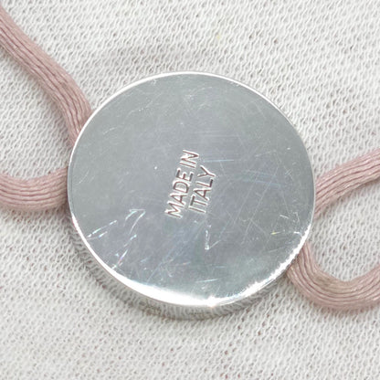 Bvlgari Lucky Bracelet Round Charm Enamel Code Pink Silver — view 6