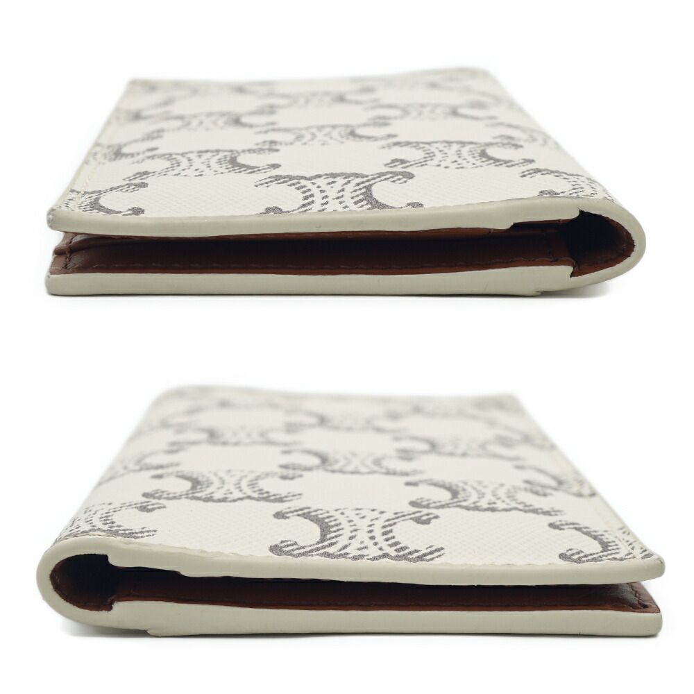 Celine Vertical Card Holder Triomphe White Case — view 5