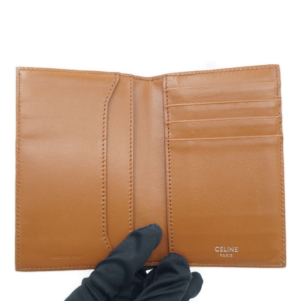 Celine Vertical Card Holder Triomphe White Case — view 3