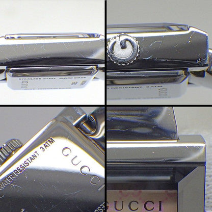 Gucci Watch Frame 128.5 GG Pattern Pink Shell Dial SS Quartz Analog — view 6