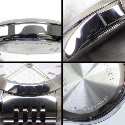 Gucci Watch Timeless 126.5 GG Pattern White Shell Dial Date Luminous Index — view 6