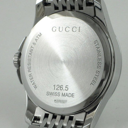 Gucci Watch Timeless 126.5 GG Pattern White Shell Dial Date Luminous Index — view 4