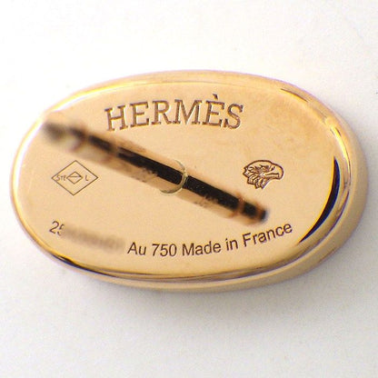 Hermes Earrings Chaine D'Ancre Verso 18 Points Diamond Total White Ceramic 18K — view 3