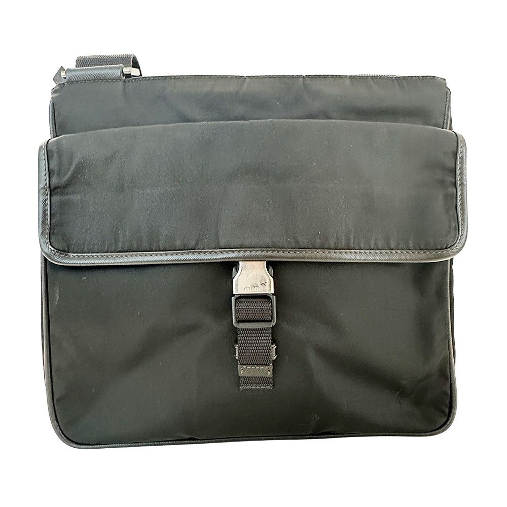 Prada Shoulder Bag Nylon Black Going Out Crossbody Adult Simple — view 2