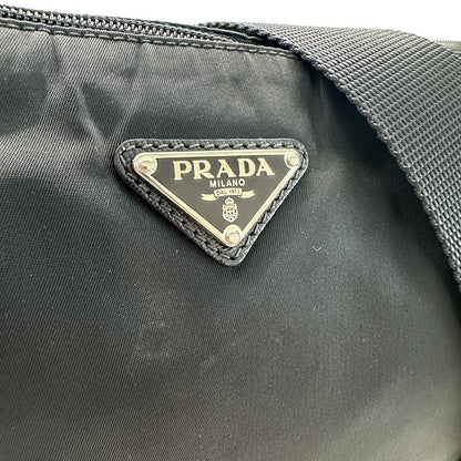 Prada Shoulder Bag Nylon Black Going Out Crossbody Adult Simple — view 8
