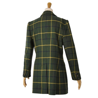 Hermes Vintage Tailored Jacket Check Cashmi — view 6