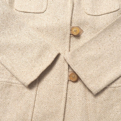 Celine Vintage Suit 38 Tweed Herringbone Jacket Skirt — view 6