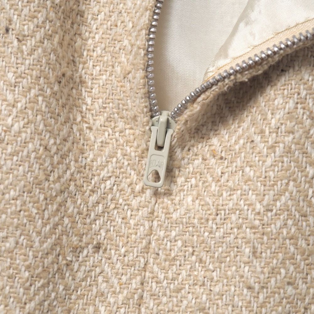 Celine Vintage Suit 38 Tweed Herringbone Jacket Skirt — view 8