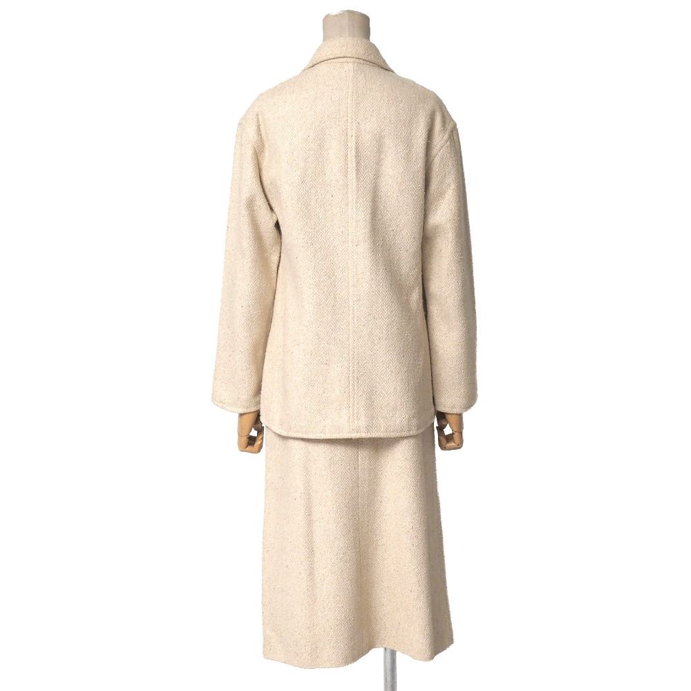 Celine Vintage Suit 38 Tweed Herringbone Jacket Skirt — view 2