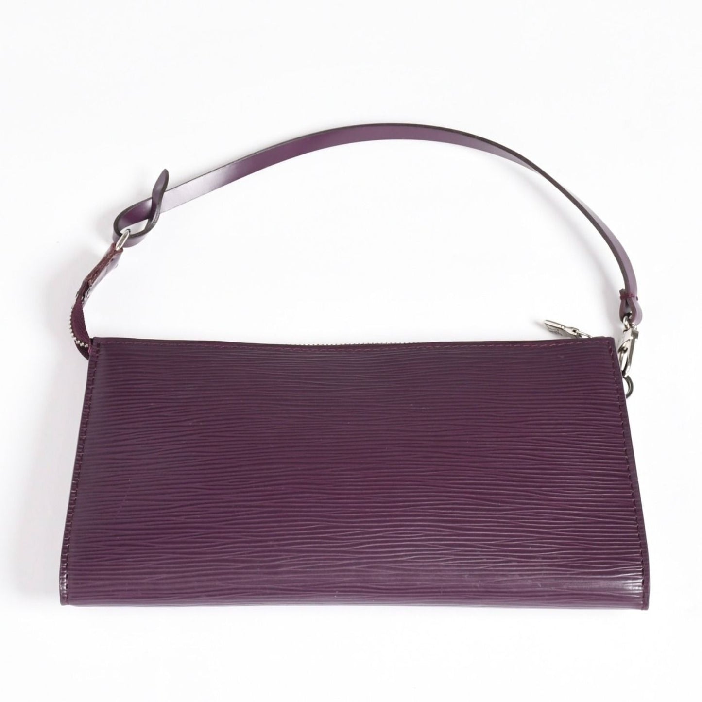 Louis Vuitton Pochette Accessoires Pouch Epi Purple Silver — view 2