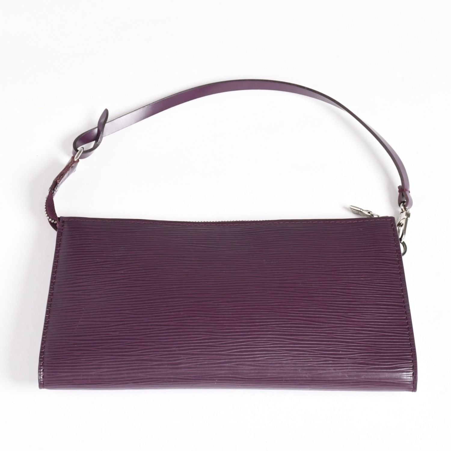 Louis Vuitton Pochette Accessoires Pouch Epi Purple Silver — view 2