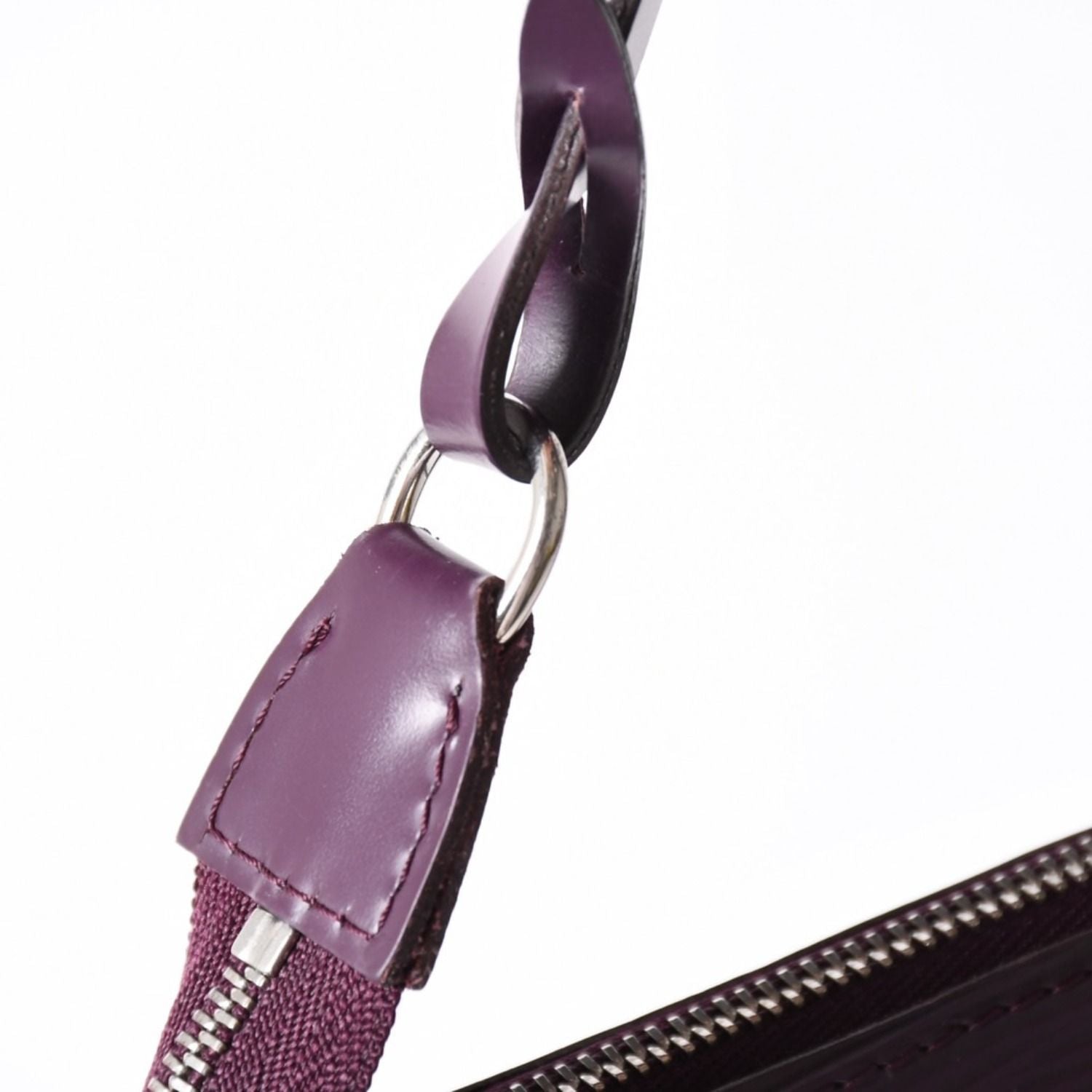 Louis Vuitton Pochette Accessoires Pouch Epi Purple Silver — view 4