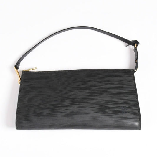 Louis Vuitton Pochette Accessoires Pouch Epi Black Gold