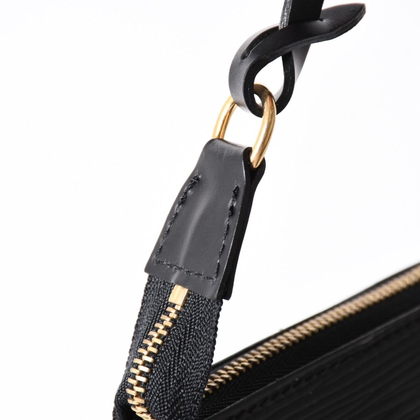 Louis Vuitton Pochette Accessoires Pouch Epi Black Gold — view 5