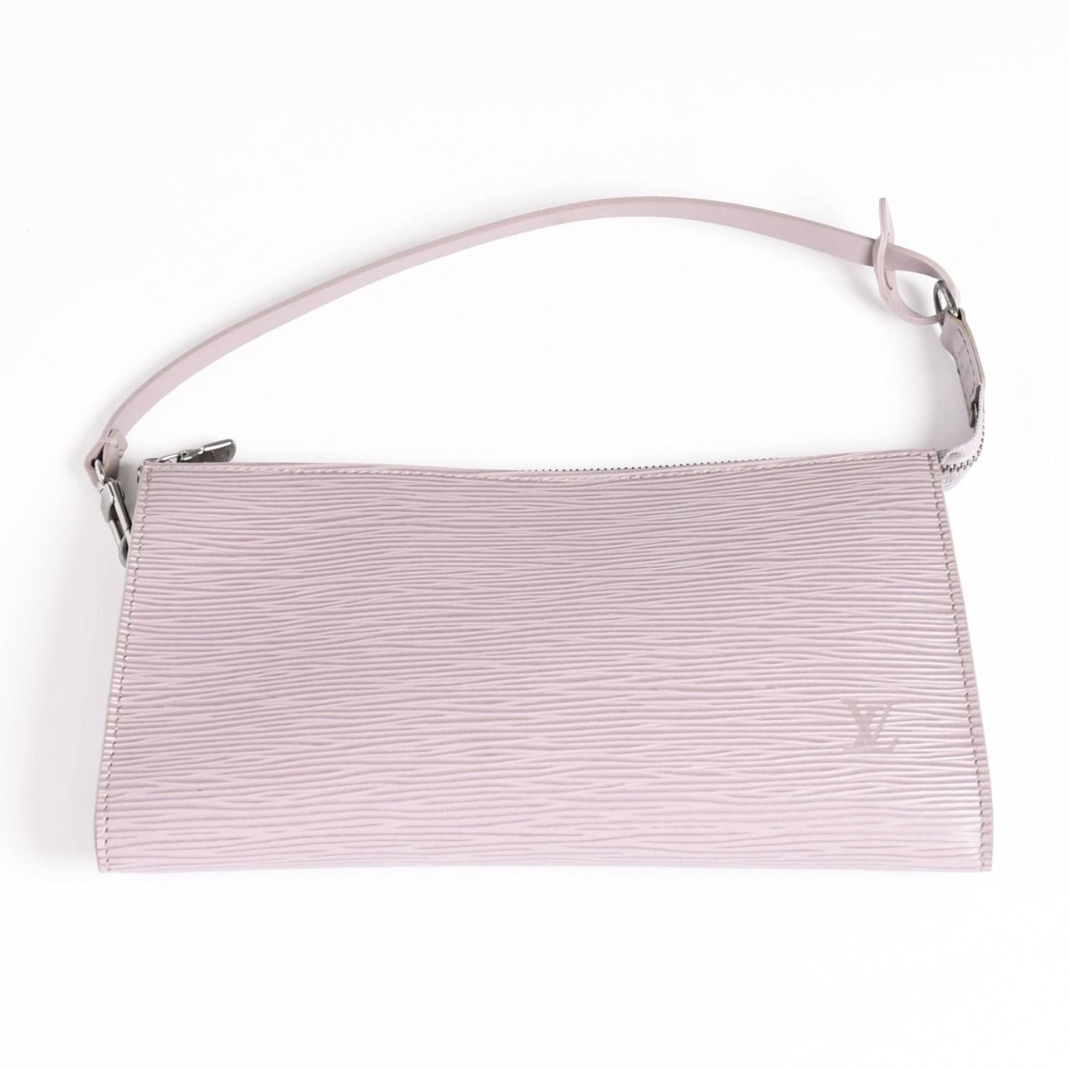 Louis Vuitton Pochette Accessoires Pouch Epi Lavender Silver