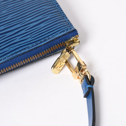 Louis Vuitton Pochette Accessoires Bag Epi Leather Blue — view 6
