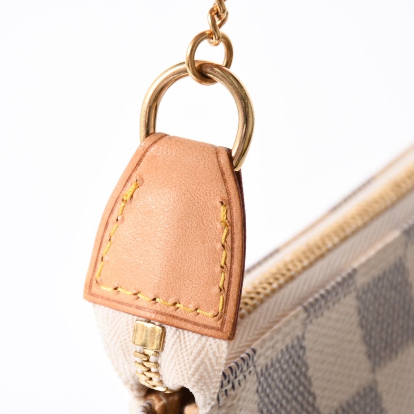 Louis Vuitton Mini Pochette Accessoires Pouch Damier Azur White — view 4