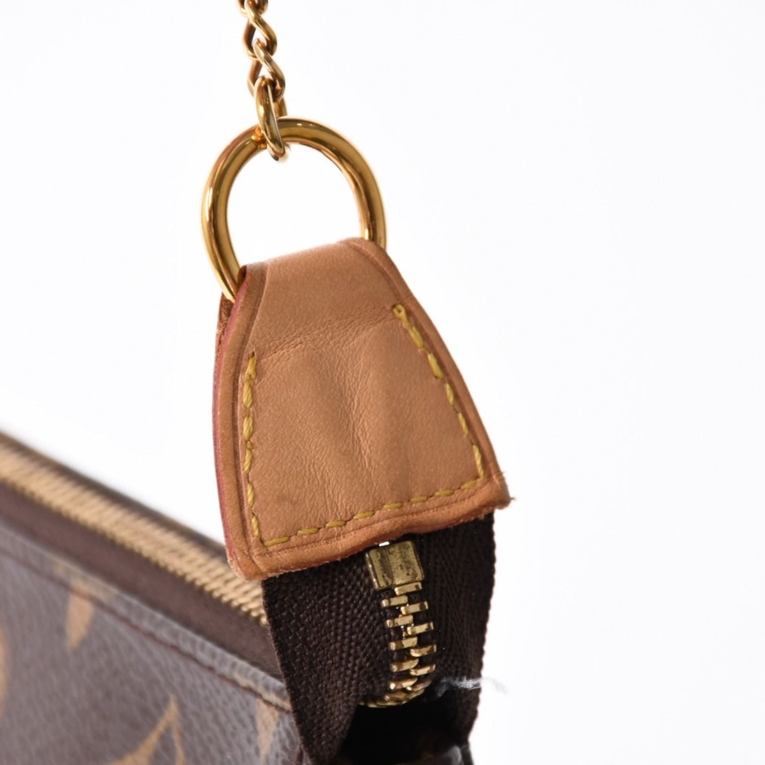Louis Vuitton Monogram Mini Pochette Accessoires Pouch Brown — view 4