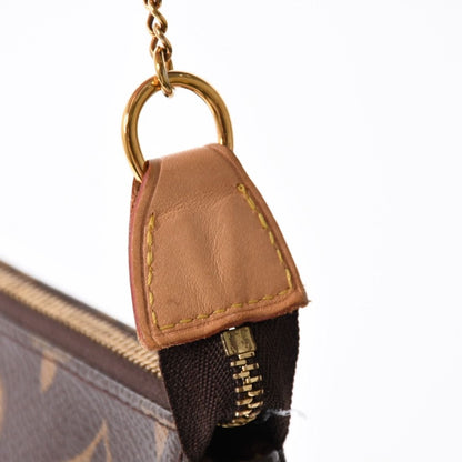 Louis Vuitton Monogram Mini Pochette Accessoires Pouch Brown — view 4