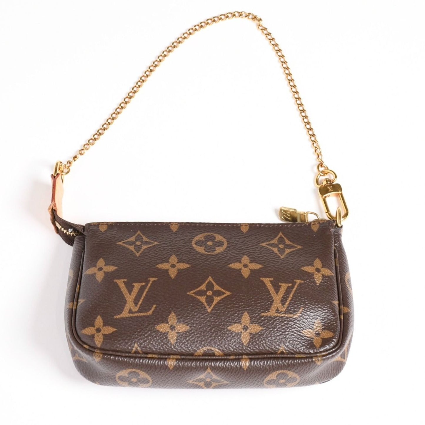 Louis Vuitton Monogram Mini Pochette Accessoires Pouch Brown — view 2
