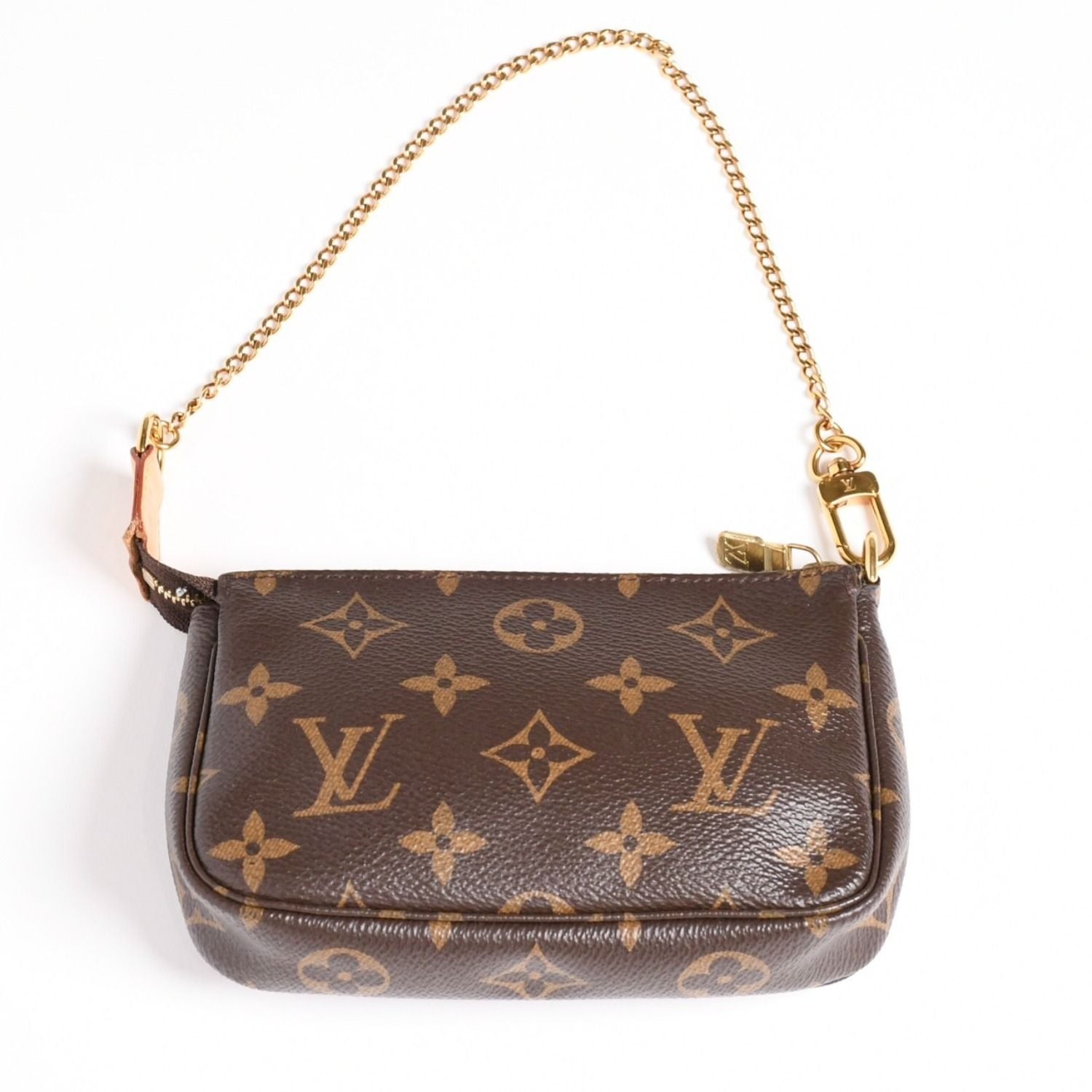 Louis Vuitton Monogram Mini Pochette Accessoires Pouch Brown — view 2