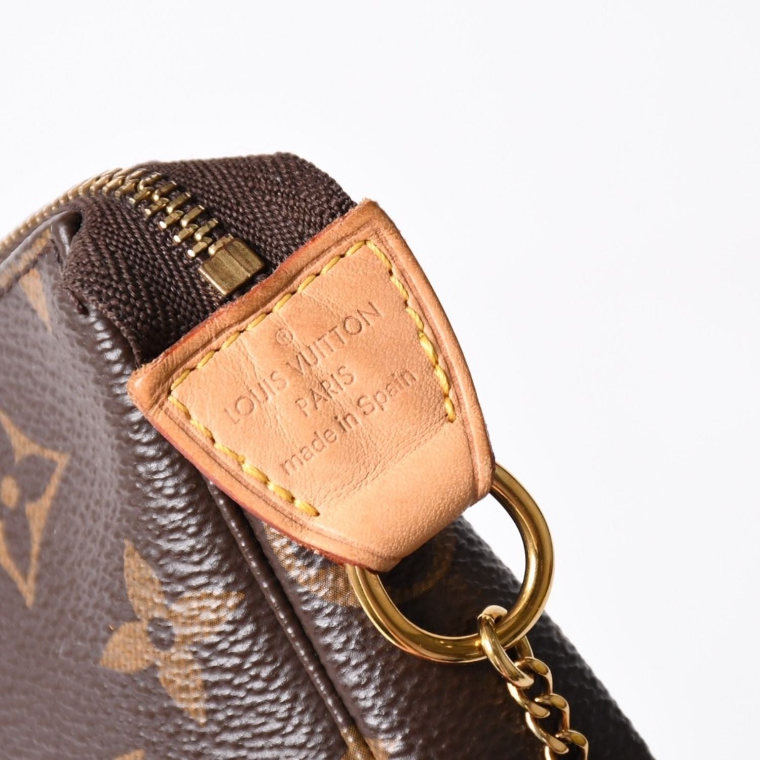 Louis Vuitton Monogram Mini Pochette Accessoires Pouch Brown — view 5
