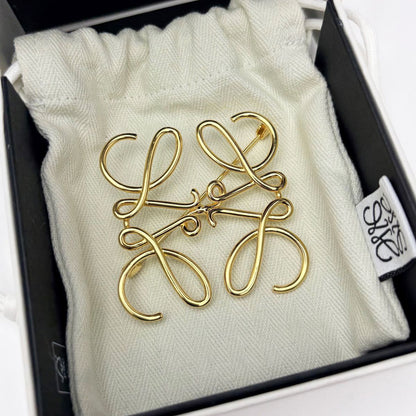 Loewe Brooch Anagram Gold 111.25.020