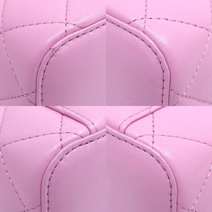 Chanel Quilted Vanity 2-Way Bag Lambskin Pink Green — view 5