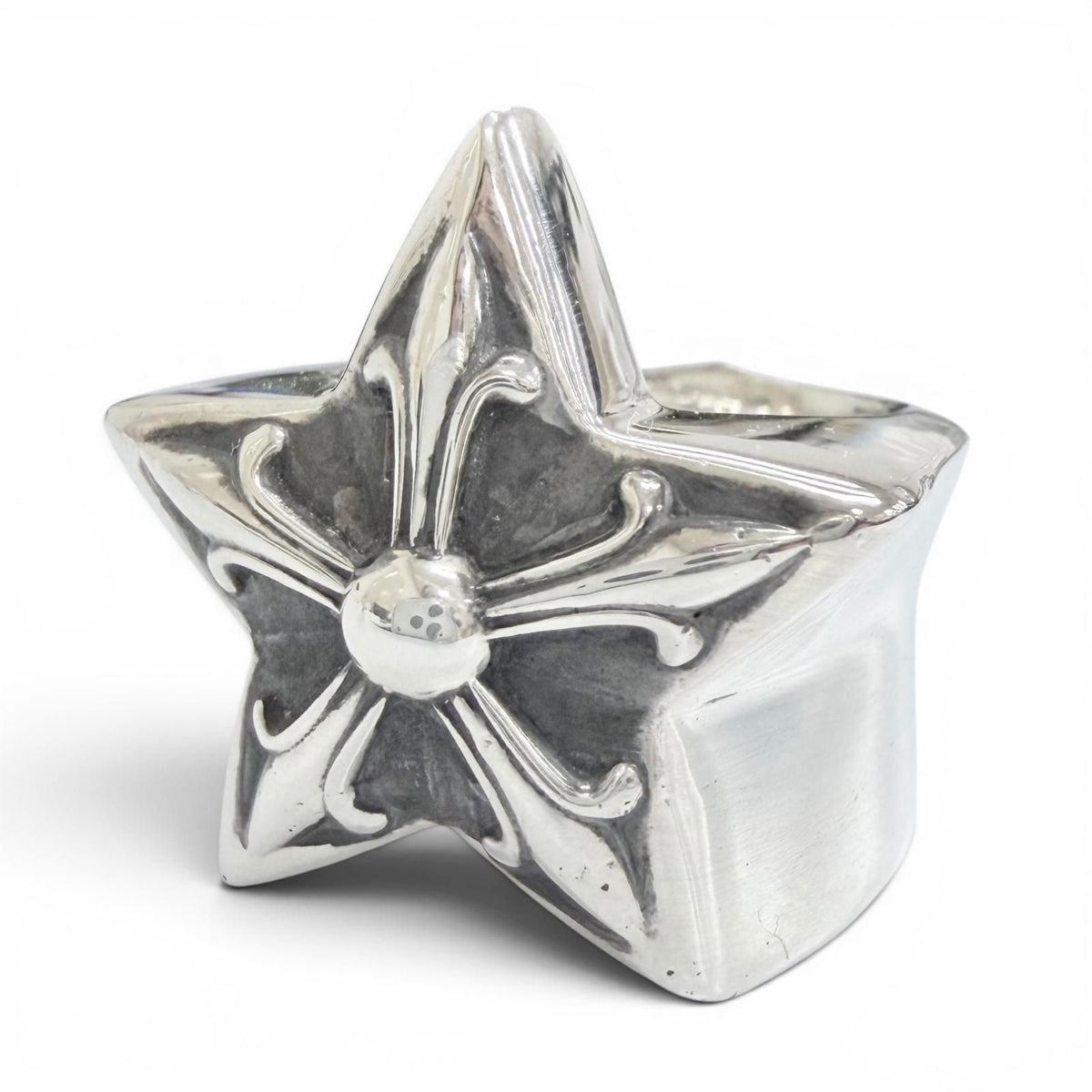 Chrome Hearts Str Large Star Ring 925 Sterling Silver
