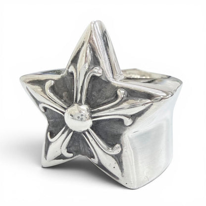 Chrome Hearts Str Large Star Ring 925 Sterling Silver