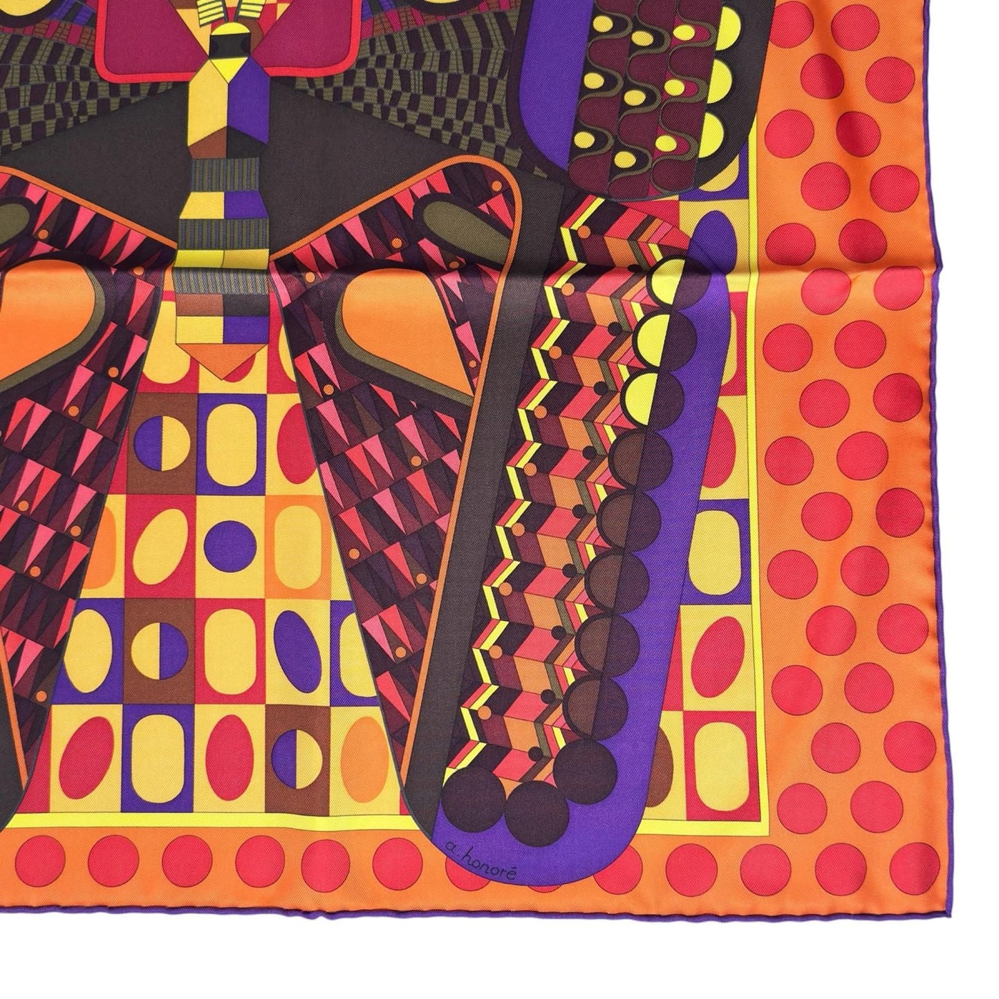 Hermes Carre 90 Silk Wings Les Ailes de la Soie 100% Scarf Multicolor — view 6