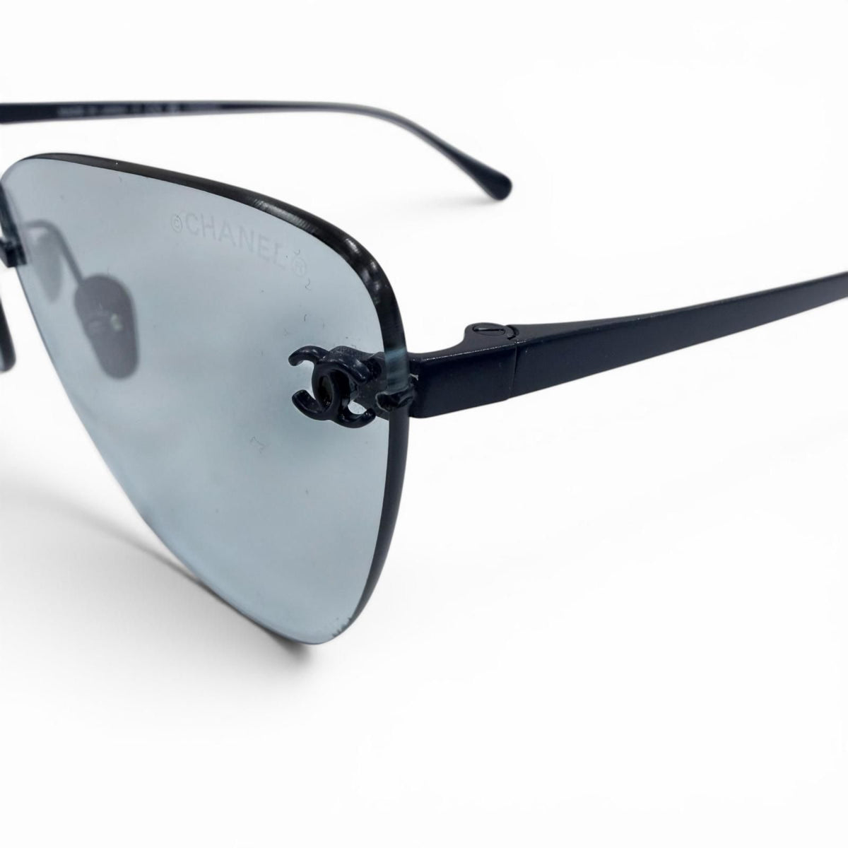 Chanel Sunglasses Navy — view 8