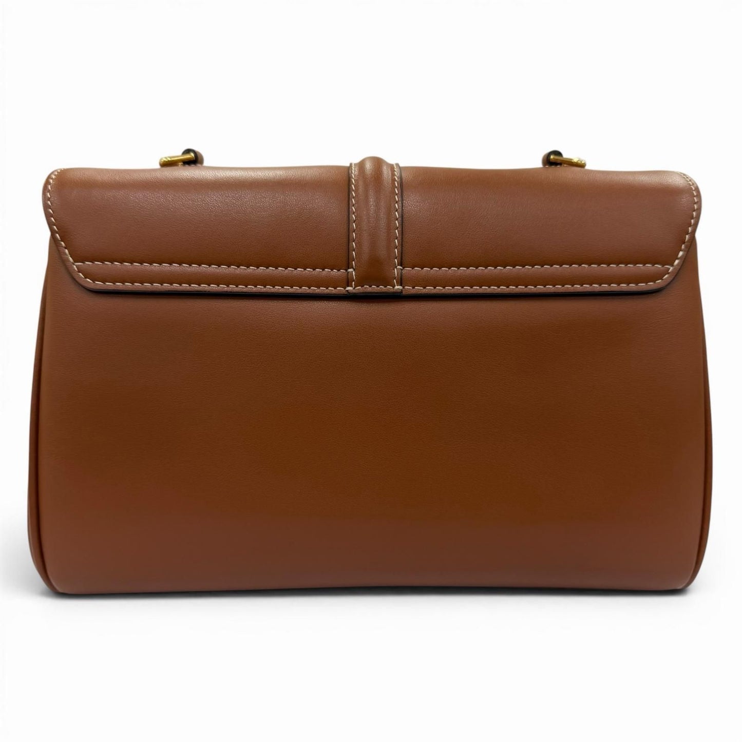 Celine Teen Soft 16 Seeds Leather Shoulder Bag Tan Gold — view 4