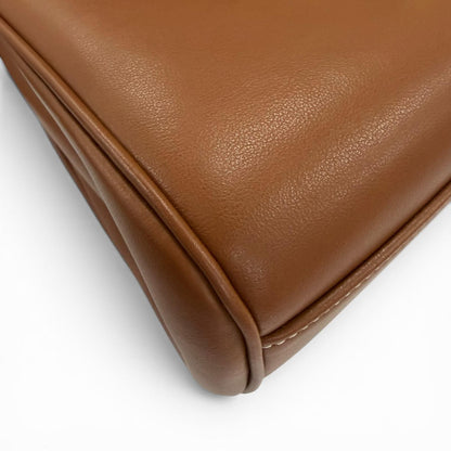Celine Teen Soft 16 Seeds Leather Shoulder Bag Tan Gold — view 8