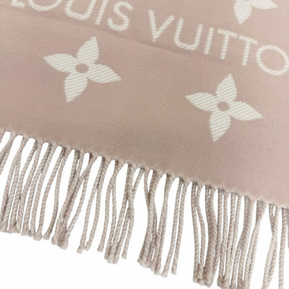 Louis Vuitton Scarf LV Essential 100% Wool Beige Rose 170 34 — view 6