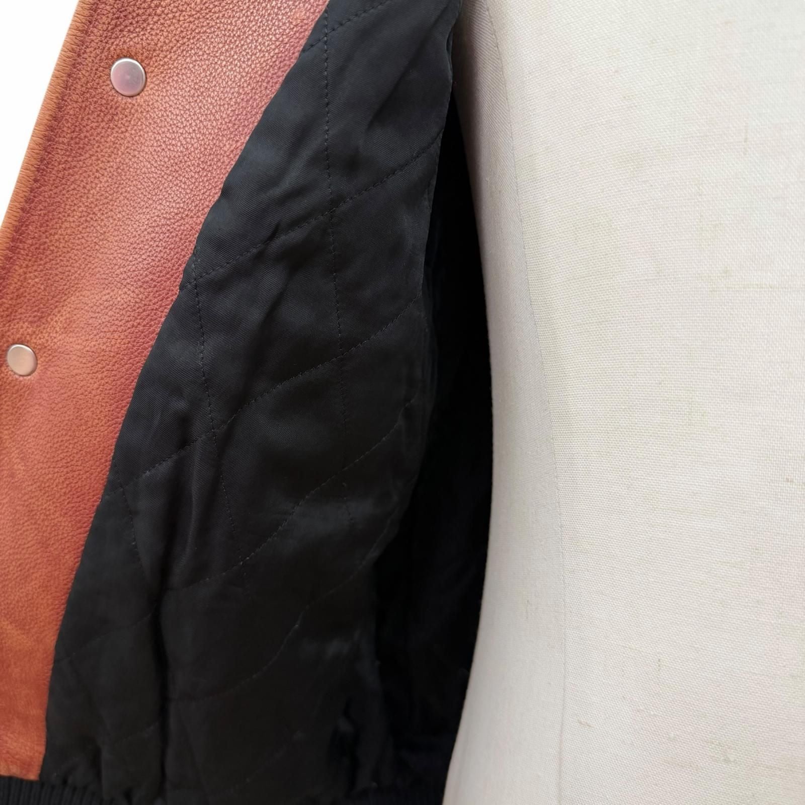 Celine Grained Calfskin Oversize Teddy Jacket Varsity Brown 34 — view 5