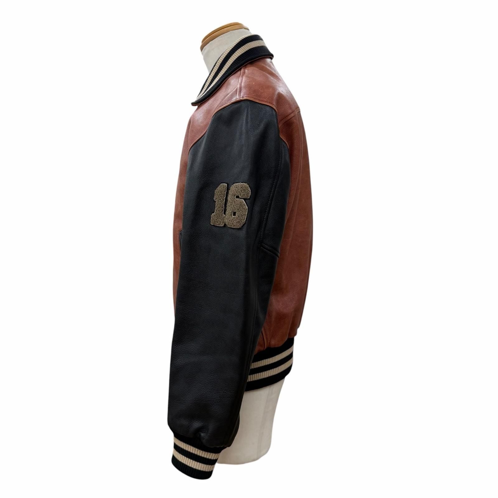 Celine Grained Calfskin Oversize Teddy Jacket Varsity Brown 34 — view 3