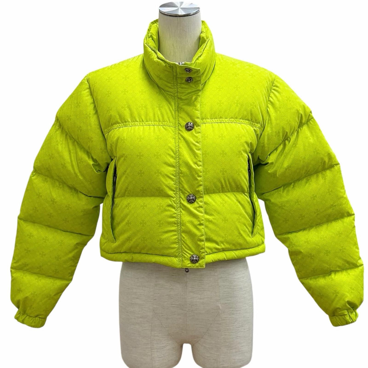 Chrome Hearts Stiff Poupa Crop Padding CH Plus Down Jacket All Over Pattern