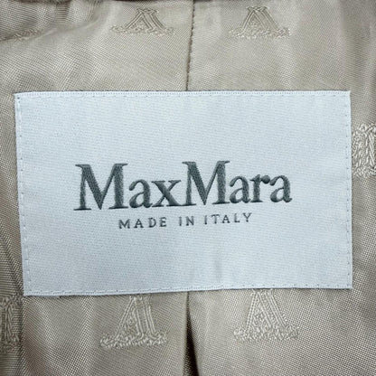 Max Mara Teddy Bear Alpaca Wool Fleece Jacket Beige 36 — view 7