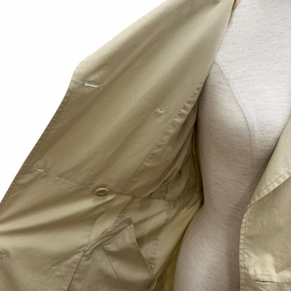 Max Mara 100% Cotton Logo Button Belt Long Length Trench Coat 36 — view 5