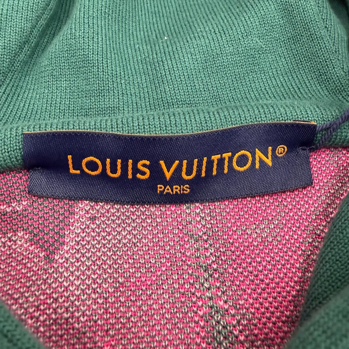 Louis Vuitton Cotton Graphic Logo Pullover Hoodie Green — view 7