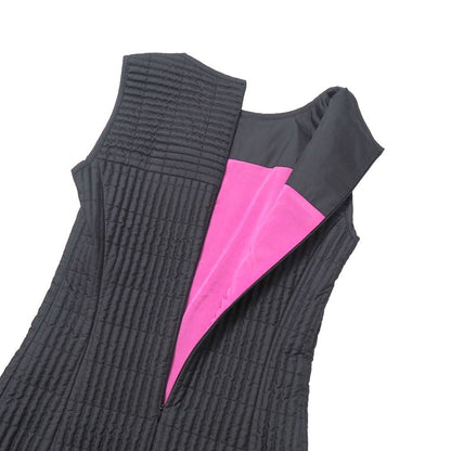 Fendi Vintage Dress 42 Quilted Ruffles — view 4